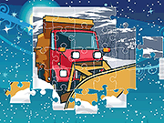 Snow Plow Trucks Jigsaw