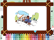 Trains For Kids Coloring - Fun/Crazy - Y8.COM