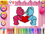 Animal's Valentine Coloring