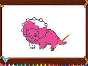 Cute Dinosaurs Coloring - Skill - Y8.COM