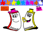 Ketchup And Mustard Coloring Station - Arcade & Classic - Y8.COM
