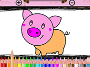BTS Pig Coloring Game