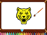 Angry Tiger Coloring