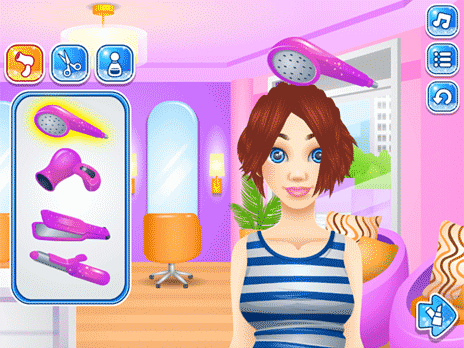 Carol S Haircut Salon Game Play Online At Y8 Com