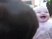 Baby Laughing At Dog Eating - Kids - Y8.COM