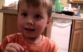 3 Year Old With Sour Candy