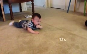 Baby Trying To Crawl