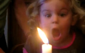 Little Girl Vs Candle - Kids - VIDEOTIME.COM