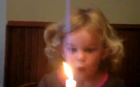 Little Girl Vs Candle - Kids - VIDEOTIME.COM
