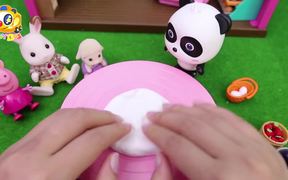 Baby Panda's Birthday Party | Make Strawberry Cake