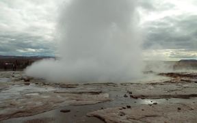 Geyser Eruption in Iceland