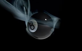 Burning 8 Ball Animated Loop