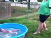 Baby Pool Fall