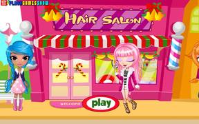 Cutie Trend - Christmas Hair Salon Walkthrough - Games - VIDEOTIME.COM