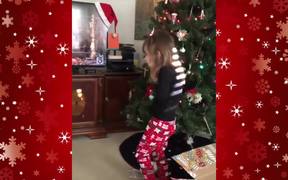 Cat Surprises Little Girl For Christmas - Kids - VIDEOTIME.COM