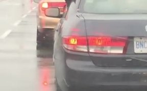 Dog Eating Raindrops Out Of A Car - Animals - VIDEOTIME.COM