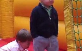 Coolest 2 Year Old Ever In A Bounce House - Kids - VIDEOTIME.COM