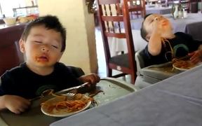 Kids Sleep Eating