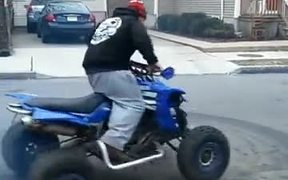 Quad Bike Stunt Ends Up Hilariously