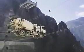Truck Being Carried Over By Rescue Team - Tech - VIDEOTIME.COM