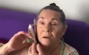 Prank On A Poor Sleeping Grandma - Fun - VIDEOTIME.COM