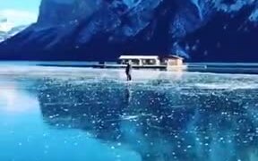 Crystal Clear Frozen Lake - Fun - VIDEOTIME.COM