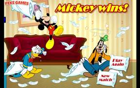 Mickey And Friends in Pillow Fight Walkthrough - Games - VIDEOTIME.COM