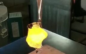 Molten Glass In A Goblet