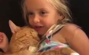 Cat Sleeping To A Child's Lullaby