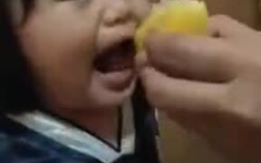 Kid Tries Lemon For The First Time - Kids - VIDEOTIME.COM
