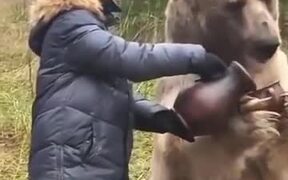 Russians Don't Keep Dogs, They Keep Bears As Pets