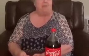 Grandma Was Skeptical About The Coke And Mentos