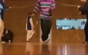 Dancing While Rope Skipping