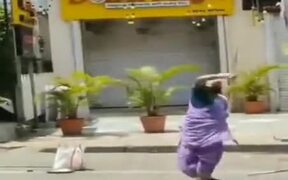 85-Year-Old Lady Performing Stunts - Fun - VIDEOTIME.COM