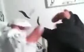 Hand Puppet Ninjas Fighting - Fun - VIDEOTIME.COM