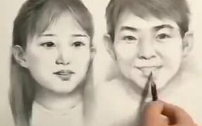 Humans Aging Displayed Using Sketching