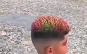 A Boy With Color-Changing Hair - Fun - VIDEOTIME.COM