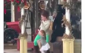 Mum Having A Crazy Time With Little Daughter