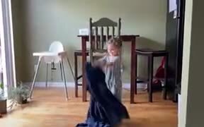 Little Girl Trying Out Magic