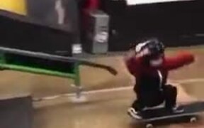 World's Youngest Skateboarder Doing Stunts