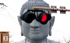This Statue Of Buddha Is All About Cyberpunk!