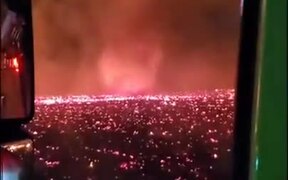 Scary California Fire Tornado Recorded
