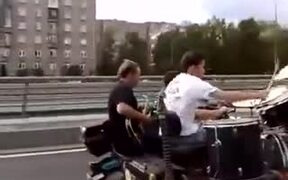 A Mobile Band On The Street