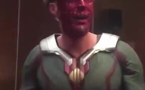Vision Of Avengers Taking Off Makeup