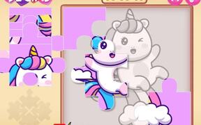 Cute Rainbow Unicorn Puzzles Walkthrough