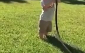 Little Boy Learned Of Garden Hose - Kids - VIDEOTIME.COM