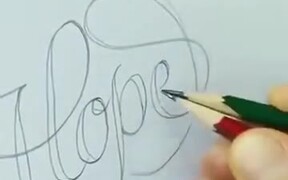 Coolest Pencil Calligraphy Technique Ever