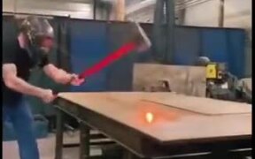 Exploding Ball Of Red Hot Metal