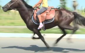 Lady Horse Riding