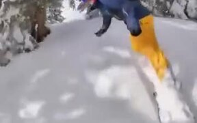 When You Love Both Snowboarding And Parachuting